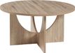 en.casa Salontafel Rindal rond - 80 cm - eikenkleurig - [en.casa]