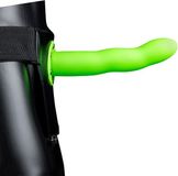 Ouch! by Shots Shots Ouch! Glow in the Dark Curved Hollow Strap-On - 8 / 20 cm