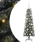 vidaXL Sapin de Noël artificiel avec 150 LED Vert 120 cm PVC et Plastique et Acier