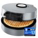 Clatronic croissantijzer | antiaanbaklaag | incl. croissantkegel | traploze regelaar voor gewenste bruiningsgraad | croissantautomaat | 1200 W | groot bakoppervlak | ijswafeleijzer | HA 3833 zilver
