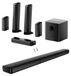 Apollo S70 Ultra - Son surround virtuel 7.1 - 4 boîtiers de haut-parleurs - 8 haut-parleurs - HDMI - Télécommande