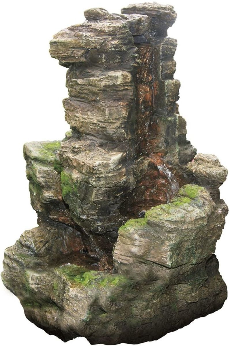 Ubbink AcquaArte Chios Waterornament - Waterval - LED - Polyresin - Bruin