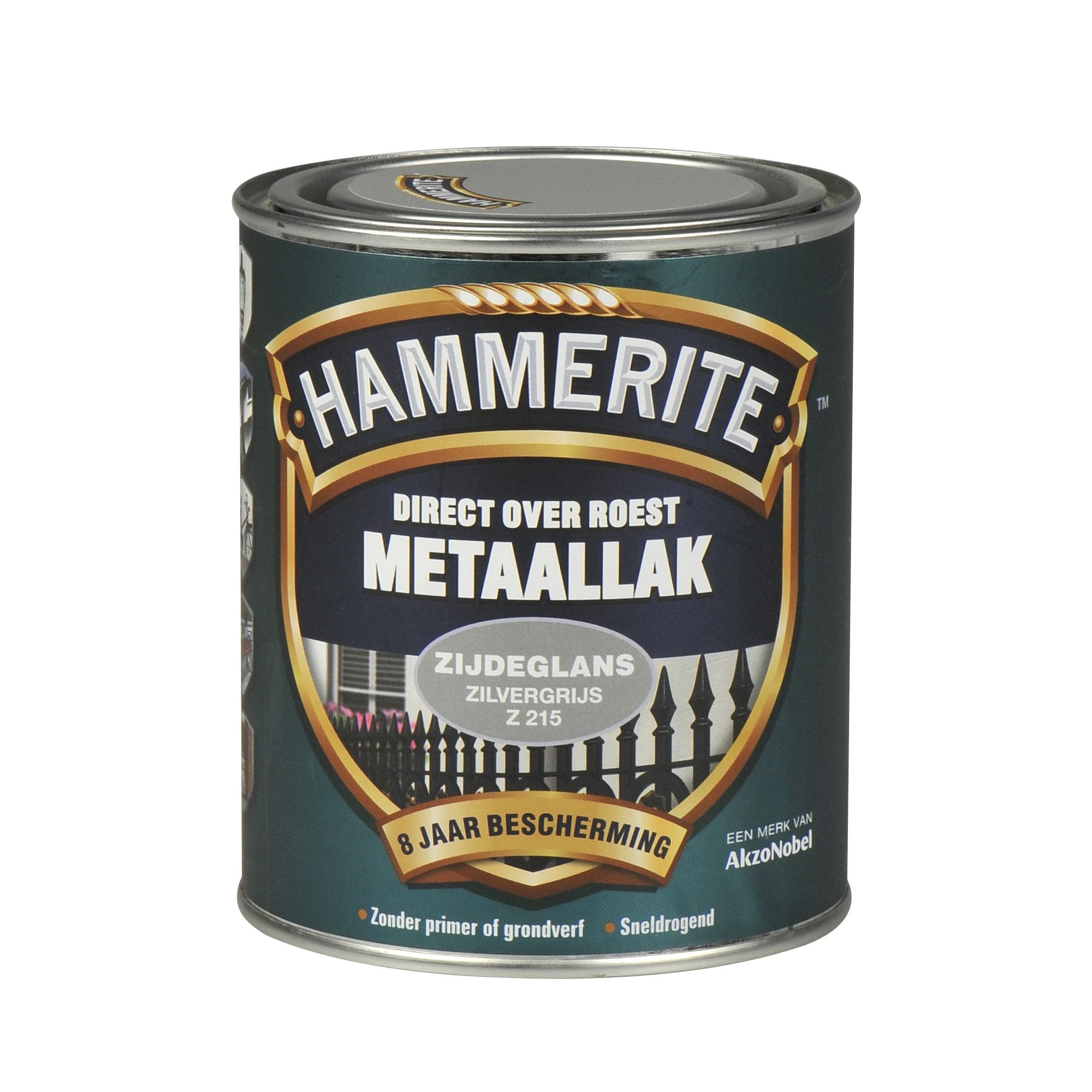 Hammerite Metaallak Zijdeglans Zilvergrijs 0.75L