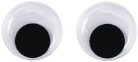 Rayher hobby materialen Wiebel oogjes - 10x stuks - googly eyes - 15 mm - Plastic - beweegbare oogjes