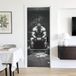 Musculaire Fitness Man Decoratieve Deursticker - 2 Stuks