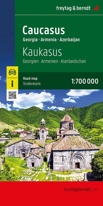 Caucasus freytag & berndt Auto + Freizeitkarten AK 154 - Caucasus Road Map
