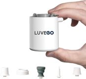 Luvego Mini Luchtcompressor & Luchtbed Pomp - Oplaadbare 3-in-1 Draagbare Luchtpomp met 400LM Lantaarn