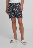 Urban Classics Pattern Zwemshorts Heren Zwart/Wit XXL