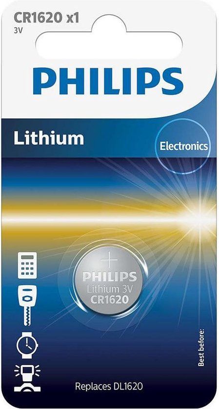 Philips CR1620/00B Lithium Batterij - 1 stuk