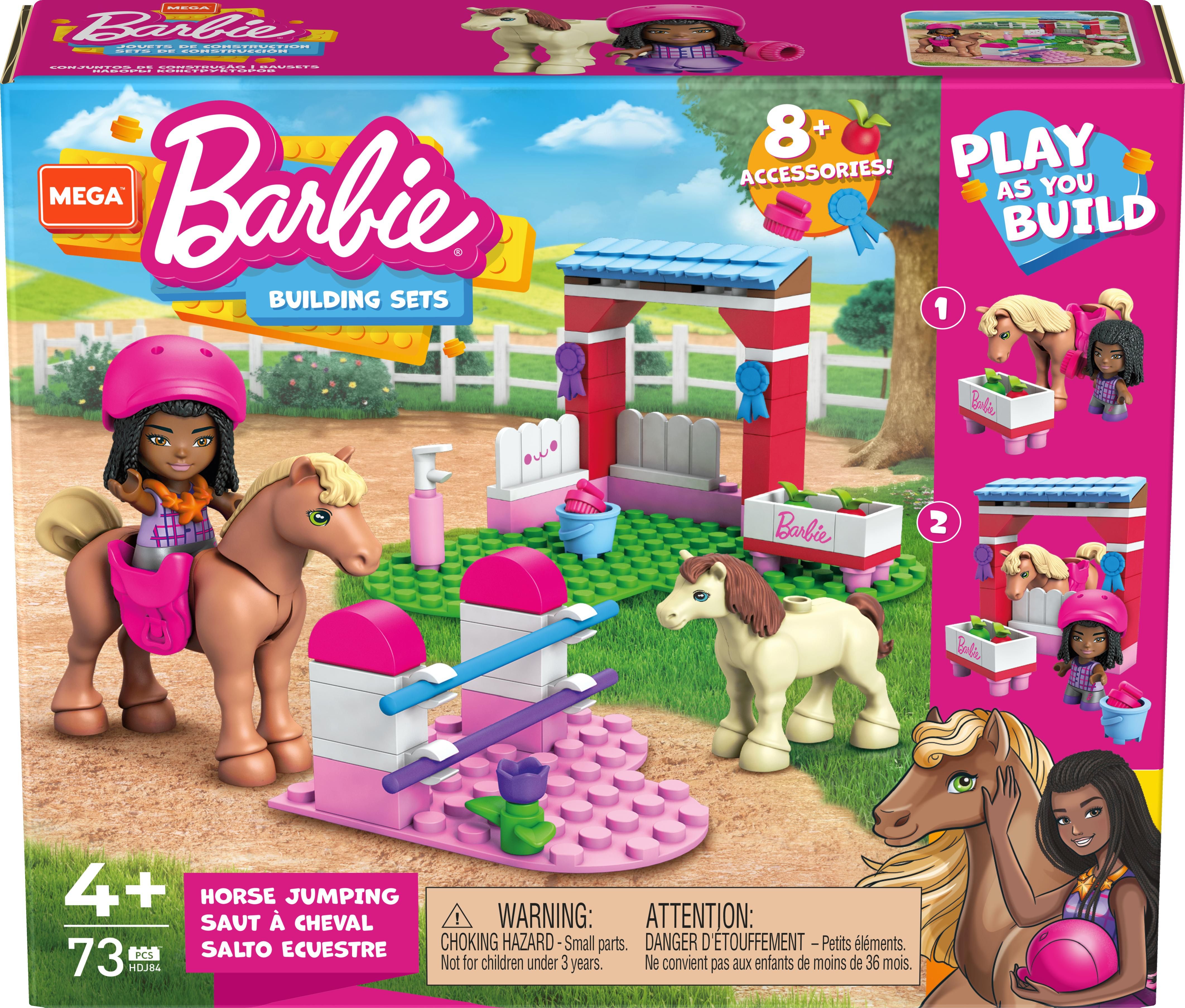 Mega Barbie - Springsport HDJ84 - Bouwspeelgoed - Meerkleurig - 4 jaar+