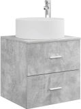 vidaXL Wandgemonteerde wastafelmeubel Betongrijs 49,5 x 44,5 x 65,5 cm