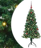 vidaXL - Kunstkerstboom - 150 cm - Groen - PVC en Metaal