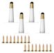 Omgoods – Set de 4 pieds de meuble dorés et blancs, 10 cm de haut