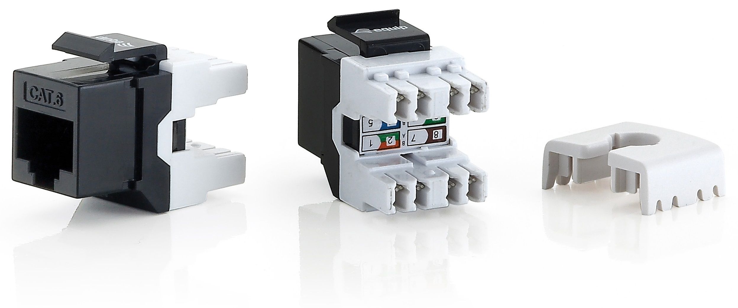 Equip Keystone Jack niet-afgeschermd Cat.6 LSA aansluiting set van 8
