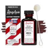 Angelus Leather Dye - Indringverf - voor leer - 90 ml - Bruin