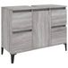 vidaXL Meuble sous lavabo, gris Sonoma, 80x33x60 cm, panneau de particules