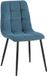 CLP Antibes Eetkamerstoel - Ribstof/blauw