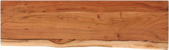 VidaXL Wandschap Acaciahout - 100x30 cm - Natuurlijke Rand