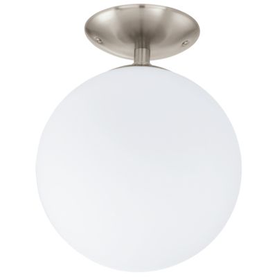 EGLO Rondo Plafondlamp - Wit, Nikkel - Glas, Staal - E27