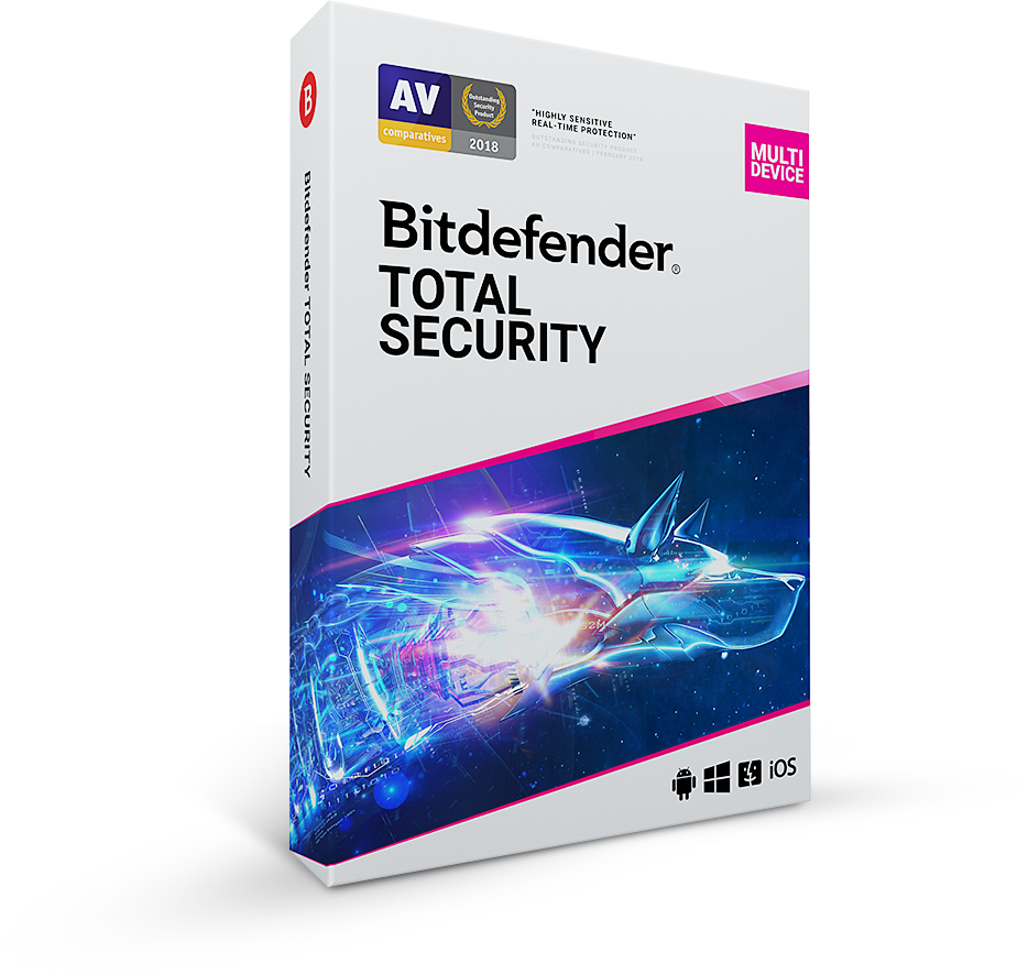 Bitdefender Total Security 2021 | 3Apparaten - 2jaar | Windows - Mac - Android - iOS