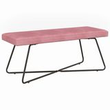 vidaXL Bank Roze 110 x 40 x 45 cm fluweel