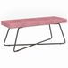 vidaXL Canapé Rose 110 x 40 x 45 cm velours