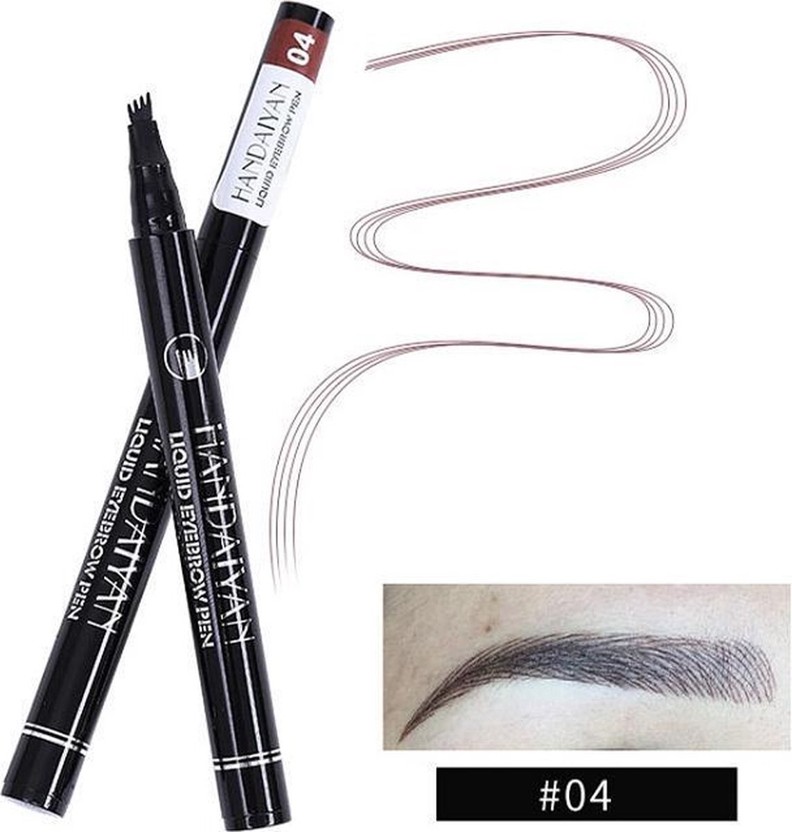 Joya Beauty Joya Beauty® Microblading Eyebrow Tattoo Pen | Waterproof Tattoo Wenkbrauw Pen |Wenkbrauwpen | Kleur 4: Bruin