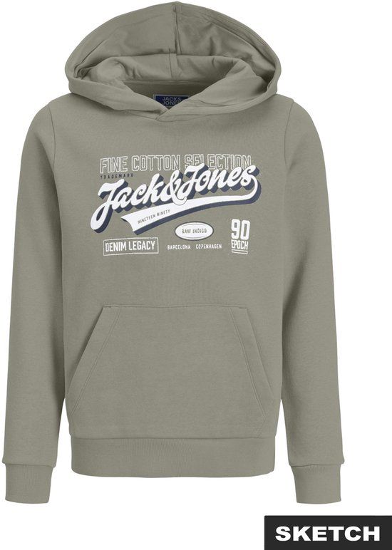 Jack & Jones Logo Sweat 2 Col Hoodie Junior - Maat 164