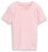 Tom Tailor Cropped rib T-shirt pink white stripe