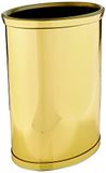 Kraftware Gepolijste Messing Designer 14 "Ovale Afvalmand voor Thuis & Kantoor (76074)