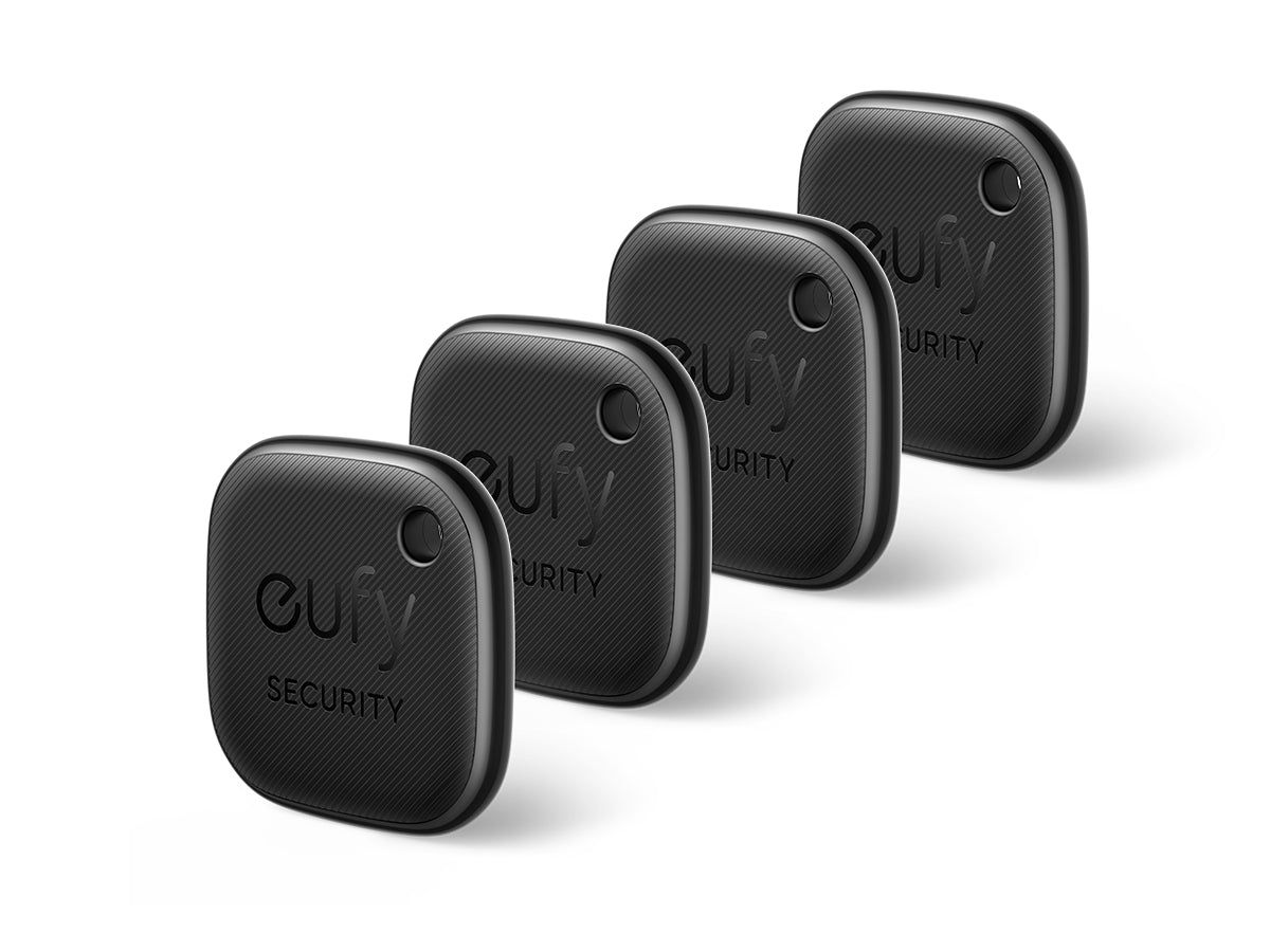 eufy Security SmartTrack Link - Bluetooth Tracker - 4-Pack - Black
