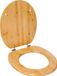 Infinity Goods Bamboe WC Bril Emmy - Abattant de WC Avec couvercle - Charnières Inox - Préamplificateur inclus