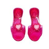 Bristol Novelty schoenen van kunststof, designharten voor meisjes (4-6 jaar) (roze)