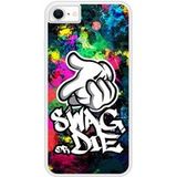 Swag or die Verstevigd hoesje met sublimatie bedrukking, compatibel met Apple iPhone SE