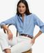 Superdry Slim Oxford Hemd Lange Mouwen Blauw Maat 42