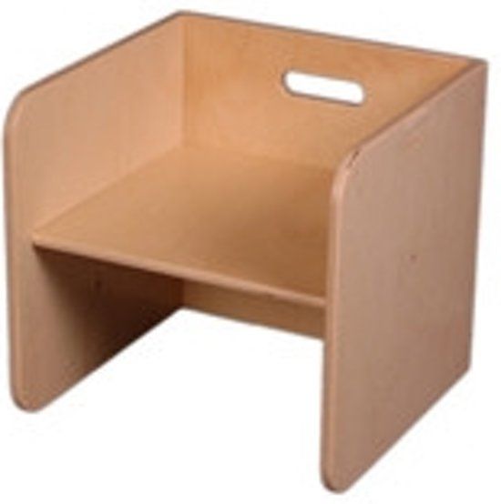 Van Dijk Toys Kubusstoel Blank 14250