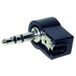 TRU COMPONENTS 1559795 Prise jack 3,5 mm, coudé Nombre de pôles : 3 Stéréo Noir 1 pièce(s)