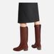GEOX Felicity Dames Overknee Laarzen Bruin Leer Maat 37