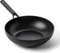 Wokpan voor inductiekookplaten - Aluminium met keramische antiaanbaklaag - Vrij van PFAS - 28 cm / 36 liter - Noir - Geschikt voor oven en vaatwasser