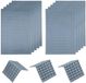 Miniature roof tiles set, dark grey, scale 1:50, for dollhouses