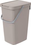 Keden GFT of rest afvalbak - beige - 20L - afsluitbaar - 23 x 29 x 45 cm - klepje/hengsel - afval scheiden