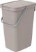 Keden GFT of rest afvalbak - beige - 20L - afsluitbaar - 23 x 29 x 45 cm - klepje/hengsel - afval scheiden