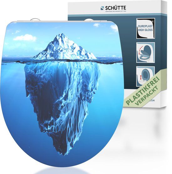 Schütte WC-bril 82579 ICEBERG - Duroplast - Soft Close - Afklikbaar - High Gloss
