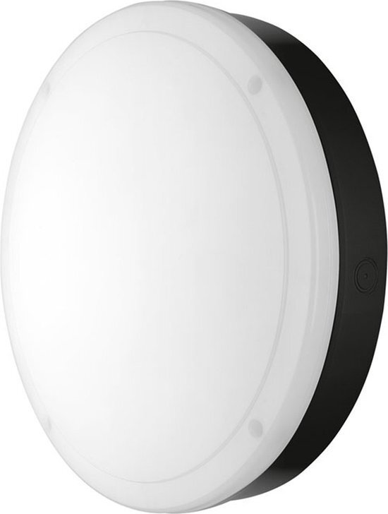 Ledvance LED Bulkhead Surface 300 Zwart 15W 1400lm - 840 Koel Wit | 300mm - IP65