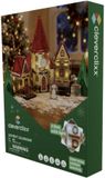 Cleverclixx Christmas Village Advent Calendar | 46 pieces | Magnetic Toy | STEM | Ages 3+