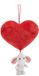 Pluche NICI Pluche Hart Met Olifantknuffel 15 Cm 10 Cm Rood Kinderen