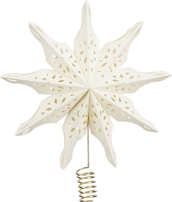 House of Seasons Ster - Wit - 20 cm