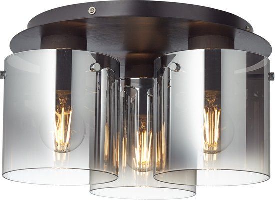 Brilliant BETH Plafondlamp - Zwart - 35 cm - Dimbaar