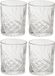 Cook Concept Cocktail Drinkglazen - Luxe relief - transparant - glas - set 4x stuks - 300 ml