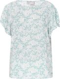 Usha Blouse turquoise wit